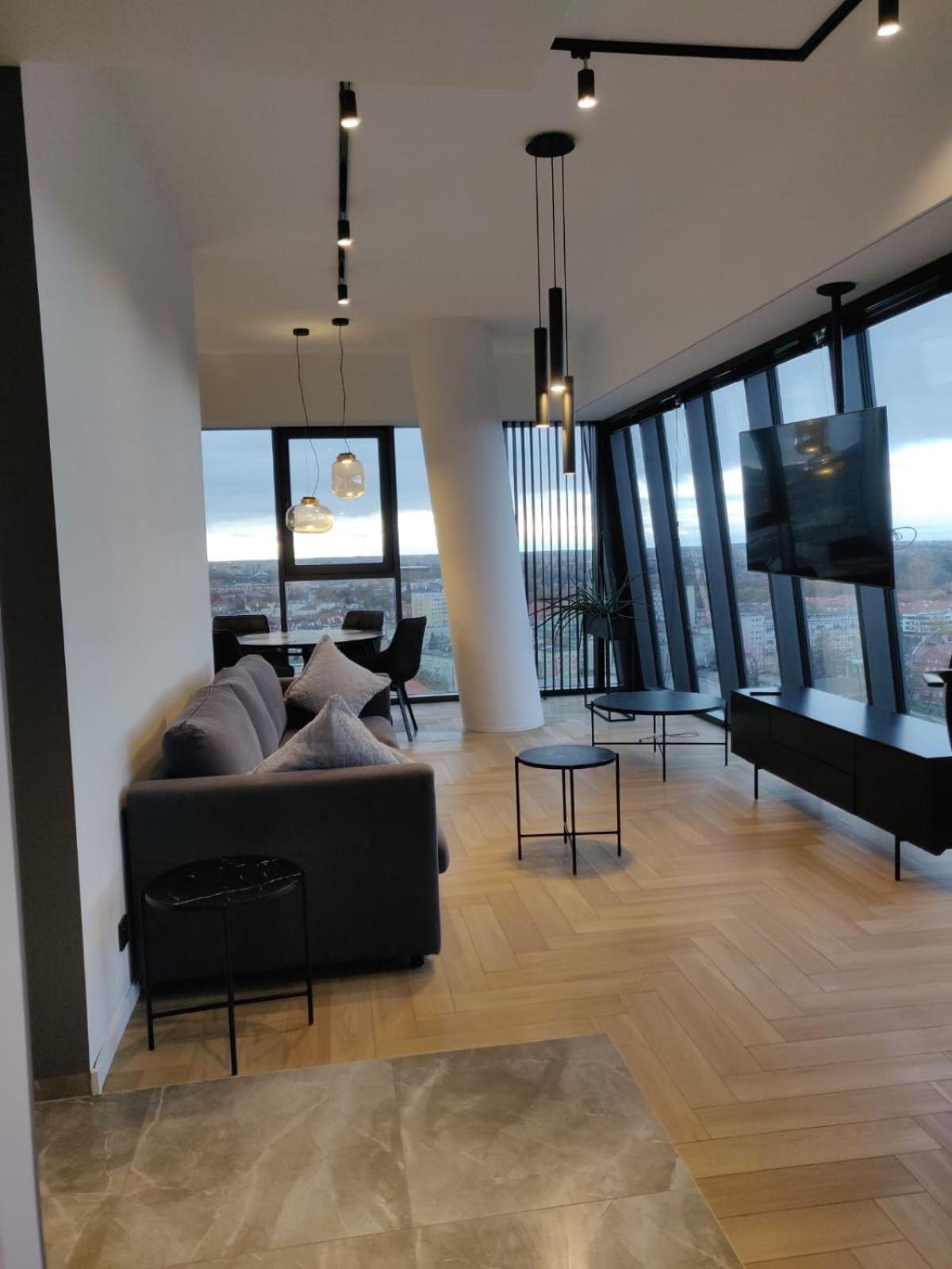 Hanza Tower Szczecin Sky Apart 18Th Floor A Apartment Exterior photo